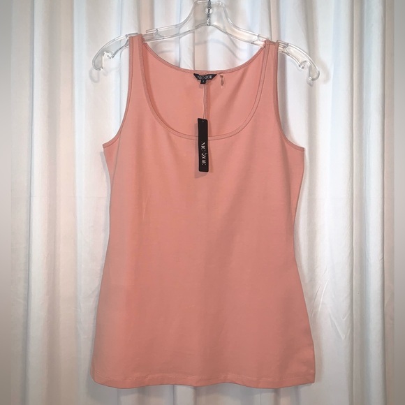 Nick+Zoe Women’s Peach Beige Scoop Neck Shell Cami Tank Top Size Small - Picture 3 of 9